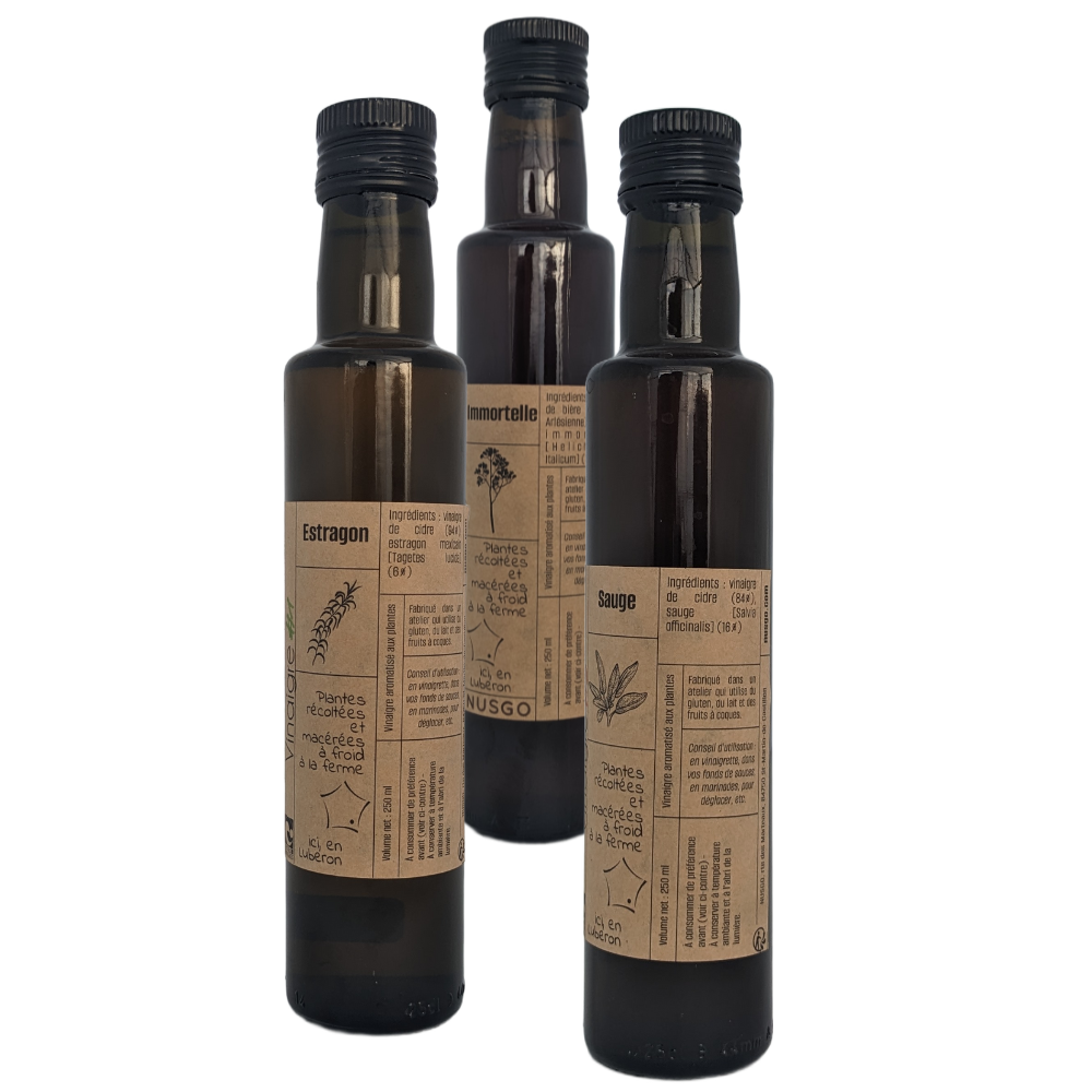 Lot de 3 vinaigres au choix