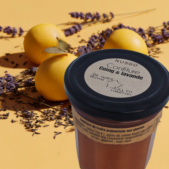 Confiture coing et lavande