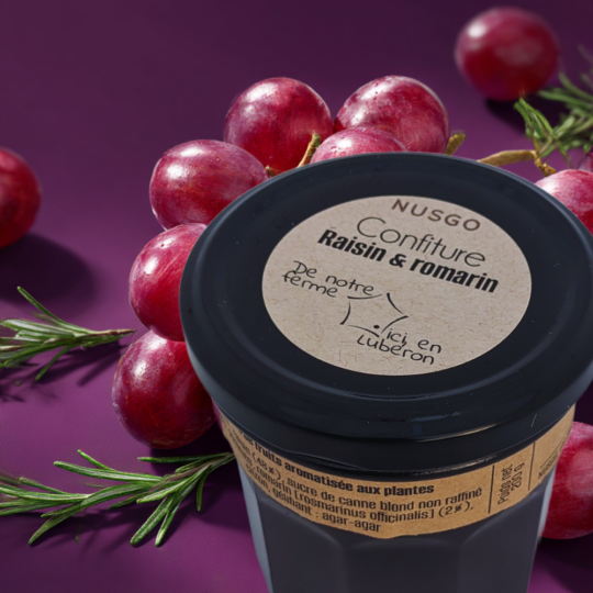Confiture raisin et romarin