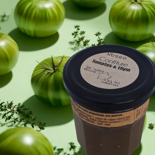 Confiture tomates vertes et thym