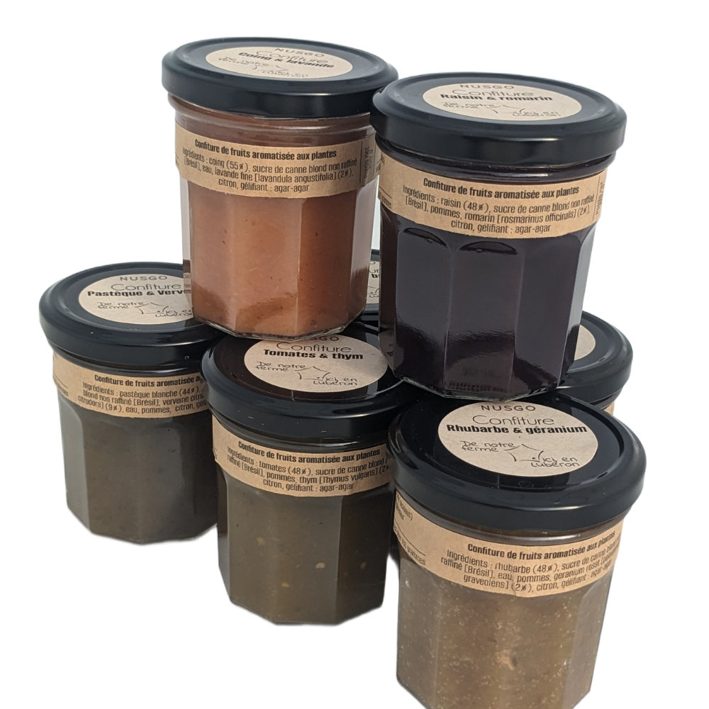 Nos 7 confitures fruits & plantes